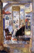 James Ensor Skeleton Looking at Chinoiseries painting